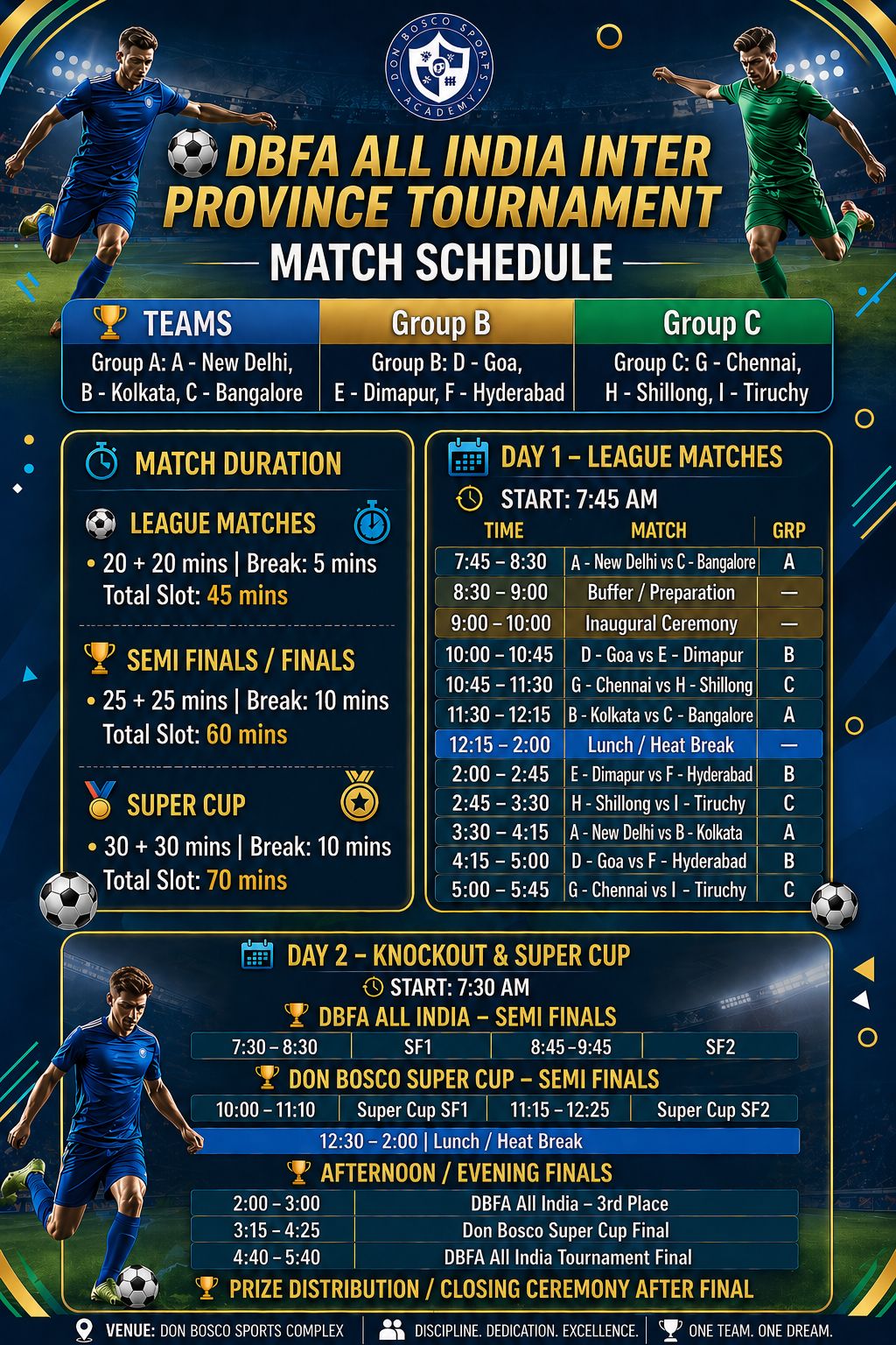All India Football Tournament -Schedule FT2026